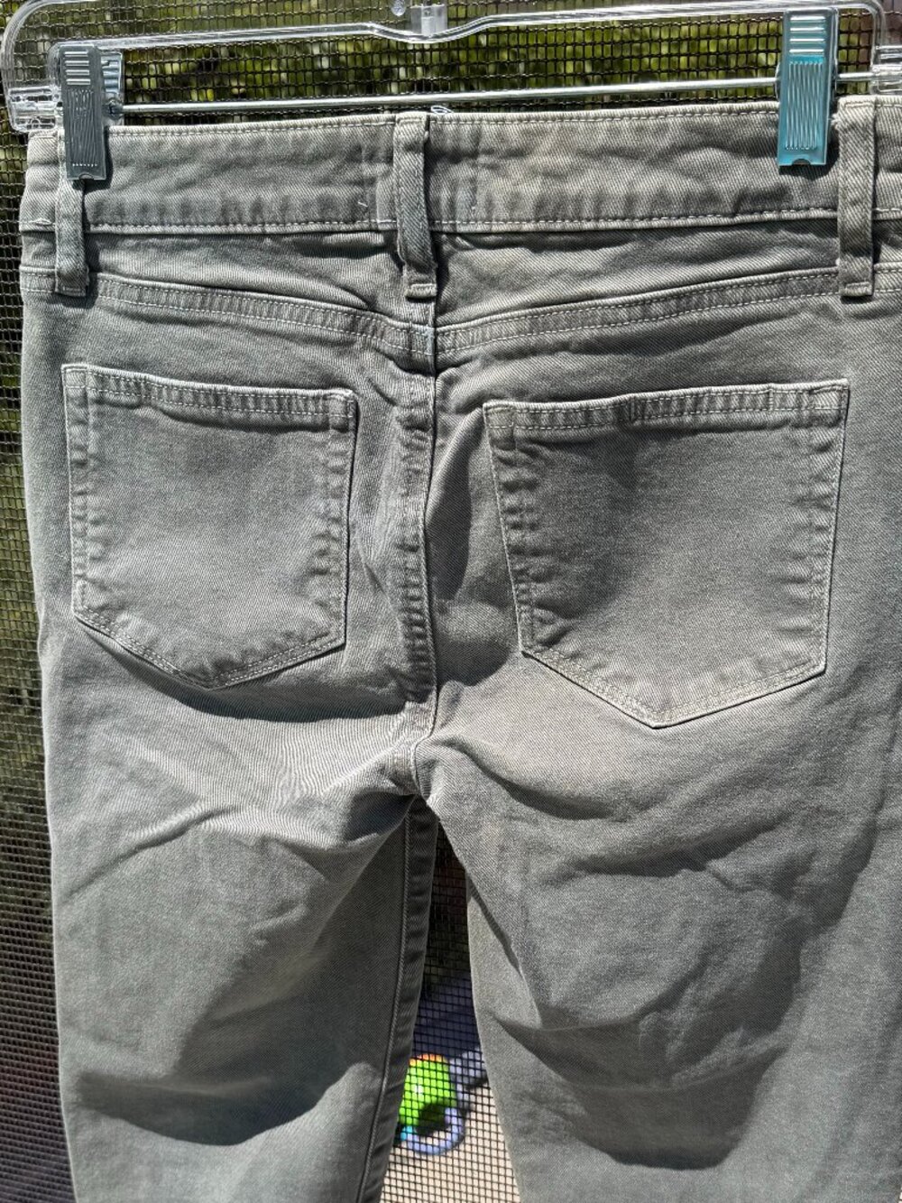 Paige Olive Grey Ankle Skinny Jeans Size 27 - Picture 7 of 9